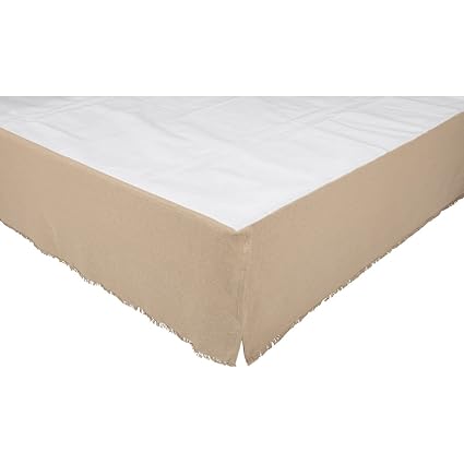 VHC Brands 45641 Bed Skirt, Twin, White