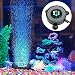 DXCEL LED Aquarium Air Bubble Light Fish Tank Air Curtain Bubble Stone Disk with 6 Color Changing LEDs primary