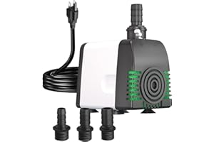 Knifel 550GPH Submersible Water Pump - Fountain pumps with Auto Shut Off, Adjustable Flow & Ultra-Quiet for Fountains, Ponds, Aquariums, Fish Tank, and More