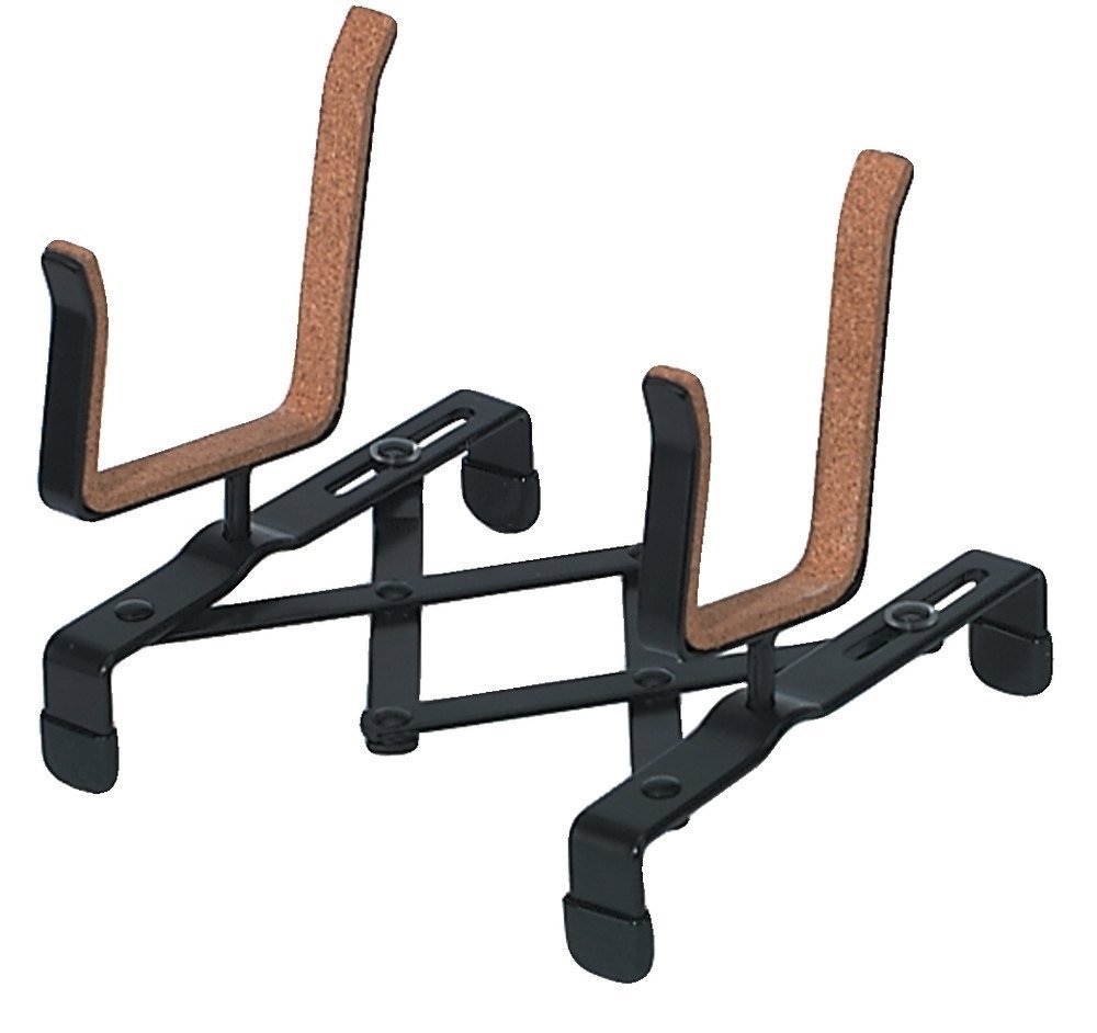 GEWA Violin and Viola Table Stand Metal - Cork Rest - Extendable to 16 cm - Scissor Stand - Black