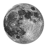 Earth Grey Moon Customized Round Mouse Pad