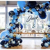 Pateeha Royal Blue Balloons 100 Pack 12 Inch, Latex Party Balloons Blue Arch kit Confetti Balloons for Baby Shower, Wedding, Birthday Party, Anniversary