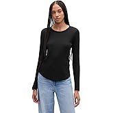 GAP Womens Long Sleeve Waffle Knit T-Shirt