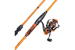 Sougayilang Spinning Reel – Fishing Rod Combos, IM7 Graphite 2Pcs Blanks, Stainless Steel Guides