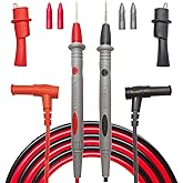 Eiranoly Professional Multimeter Test Leads 1000V 20A, 40.5in, Test Leads Kit, Ultra-Sharp Gold-Plated Probes, Silicone Meter Leads for Fluke, AstroAI, Klein Multimeter & Automotive Testing (Upgraded)