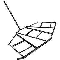 ONECHOI Driveway Drag 85" Width, Tow Behind Drag Harrow 41" Length, 4" Height, Driveway Tractor Harrow w/Tine Toothed Structu