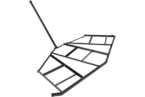 ONECHOI Driveway Drag 85" Width, Tow Behind Drag Harrow 41" Length, 4" Height, Driveway Tractor Harrow w/Tine Toothed Structu