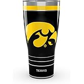 Tervis Traveler Iowa Hawkeyes - MVP Triple Insulated Tumbler Travel Cup Keeps Drinks Cold & Hot, 30oz, Stainless Steel