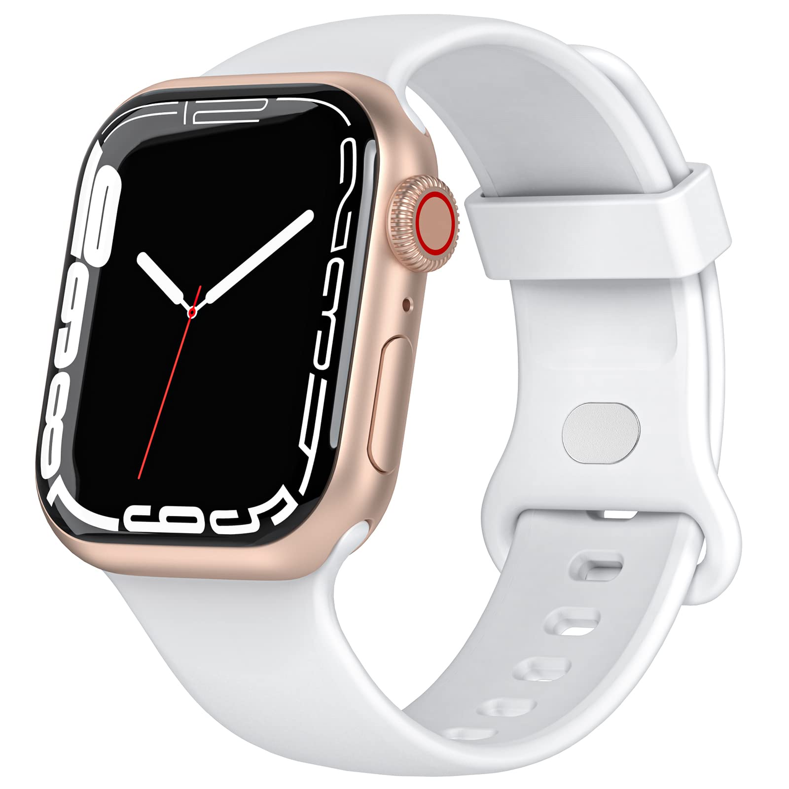 TopPerfekt Sport Straps Compatible with Apple Watch Strap 41mm 40mm 38mm, Soft Silicone Wristbands Replacement Strap for Apple iWatch Series 8 7 6 5 4 3 2 1 se Ultra for Women Men kids