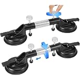 DEWINNER 2PCS Adjustable Granite Seam Setter with Vacuum Suction Cups for Seam Joining and Leveling, Countertop Installation Tool for Granite, Marble, Stone, Slab, and Glass