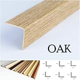 TMW Profiles Wood Effect PVC Corner 1M Edge Guard 20x20mm Oak view 3