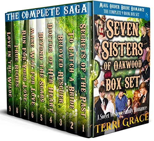 BEST! The Seven Sisters of Oakwood Boxset: A Sweet Western Family Romance K.I.N.D.L.E