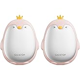 Gaiatop Magnetic Hand Warmers Rechargeable 2 Pack, 3 Settings Cute Pocket Penguin, Fast Hot Hands Reusable Portable Electric Heater for Camping Hunting Golf, Stocking Stuffers Gifts for Women Men