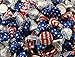 LaetaFood Bag - Hershey's Kisses, Milk Chocolate Kisses, Silver and Red-White and Blue USA Flag (Pack of 2 Pound)