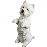 West Highland White Terrier Sitting Up Puppy Dog - Figurine Miniature 4.25" H New