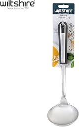 Wiltshire Aspire Soup Ladle Stainless Steel Grey Soft Grip Handle 31 cm view 4