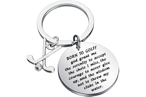 TIIMG Funny Golf Gift Golfer Gift Golfing Keychain Gift for Dad Grandpa Husband Boyfriend Golf Lover Gift Golf Cart Keychain