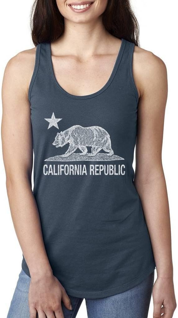 California Republic Vintage Women's Tank Top West Coast Tank Tops