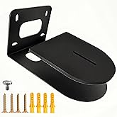 Jinwelry PTZ Camera Wall Mount Bracket with Shock Absorption Pad &amp; Cable Management, Compatible with PTZ-0pticss S0ny HuddIeCamHD AVKANS and Other Brands, Super Strong Metal Build (Black Pro)