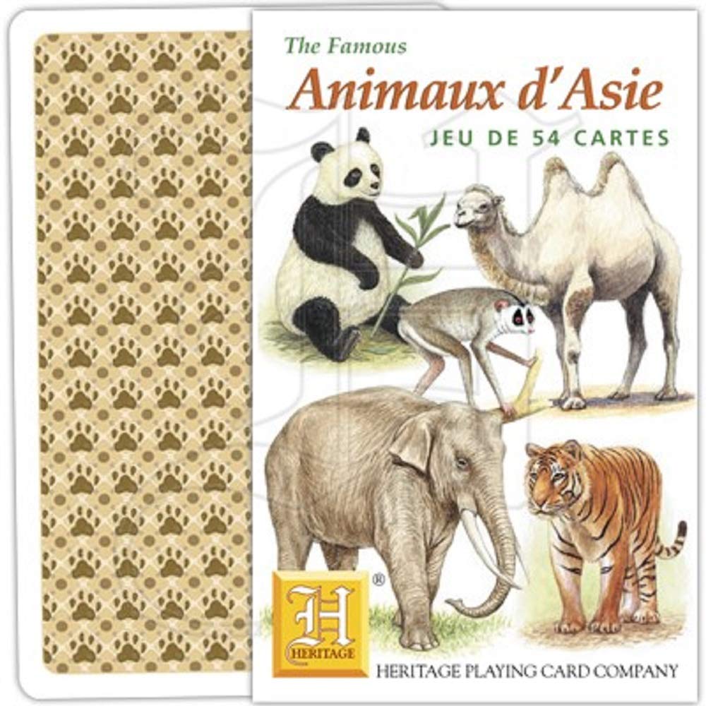 Heritage Playing Cards. Asian Animals. [Toy]