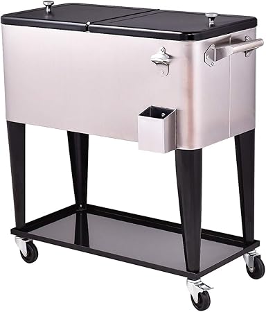 80 qt rolling cooler