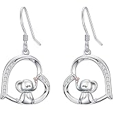 Dog/Elephant Dangle Earrings for Women 925 Sterling Silver Cute Animal Earrings Birthday Jewelry Gifts for Women