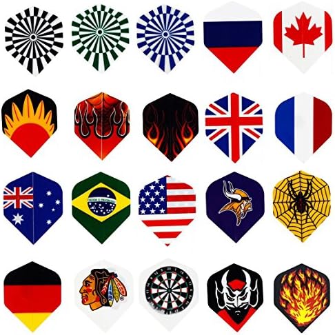 Dart Flight 20 Set(60Pcs) Standard Size Dart Flights Wholesale National Flag Set of 20(60PCS)