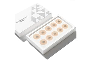 HuiPoLii Magnetic Nose Strips Refill Pack（60Pairs),Athletic Nasal Strips for Snoring & Sleeping,Oil & Sweat Proof High-Adhesive Patch-Circular.