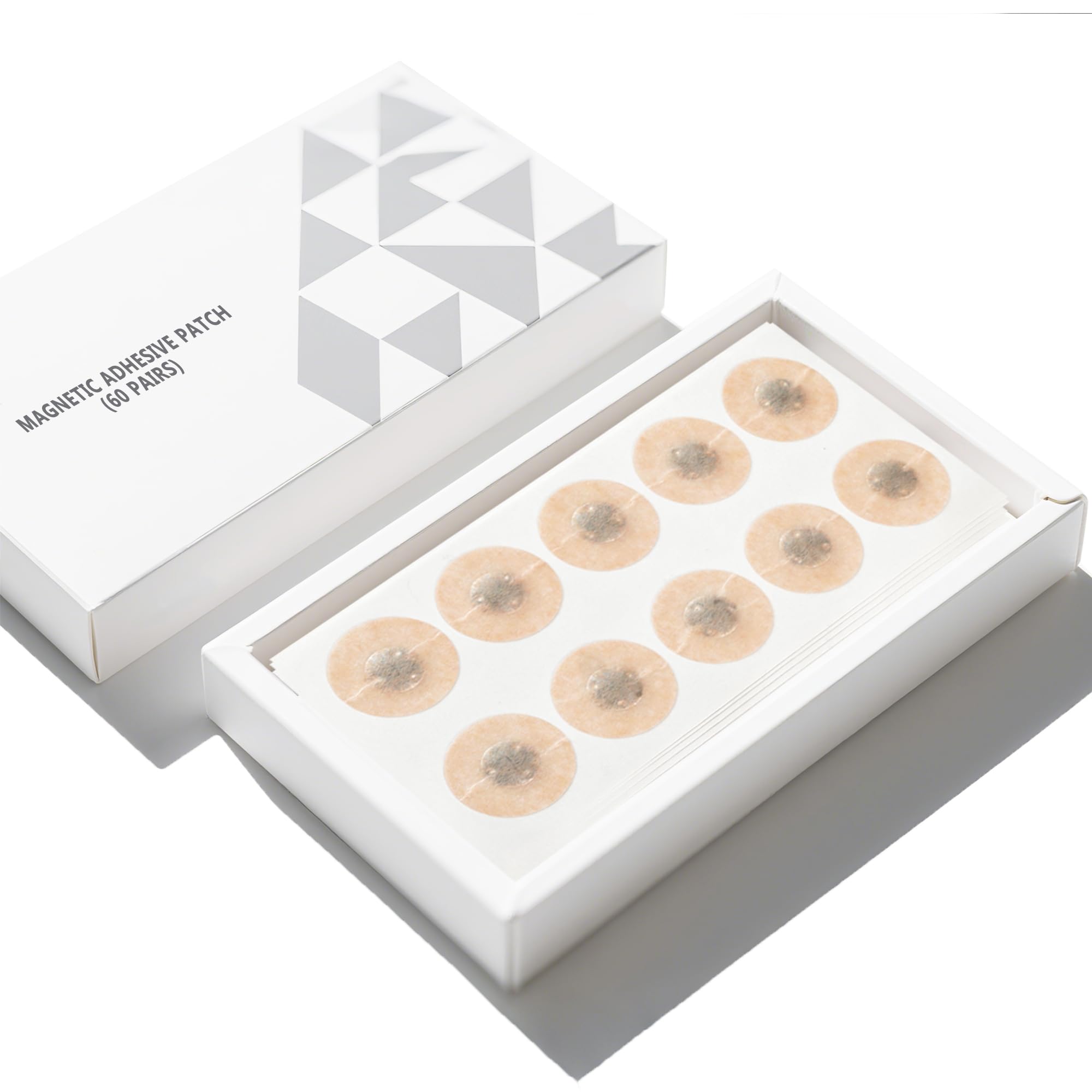 Photo 1 of HuiPoLii Magnetic Nose Strips Refill Pack?60Pairs),Athletic Nasal Strips for Snoring & Sleeping,Oil & Sweat Proof High-Adhesive Patch-Circular.