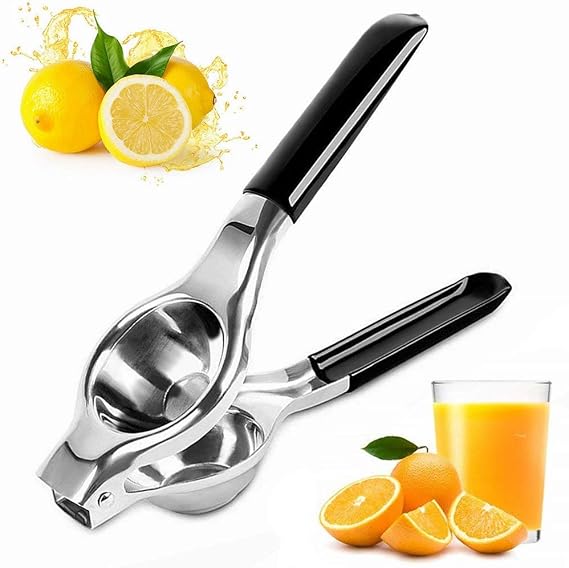 Presse-Citron Manuel En Verre Avec Poignée Et Bec Verseur – Petit Extracteur De Jus Pour Agrumes – 17 X 7 Cm