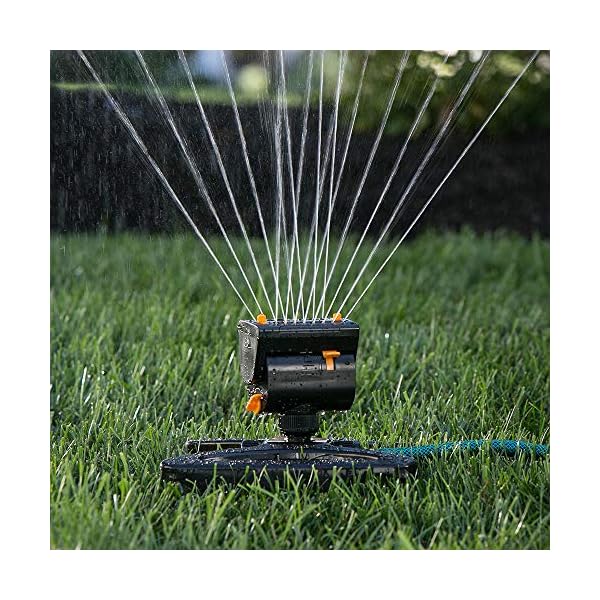 Melnor 65048-AMZ Irrigatore Oscillante Con Ugelli In Ottone – 3400 Mq, Set Con Adattatore QuickConnect