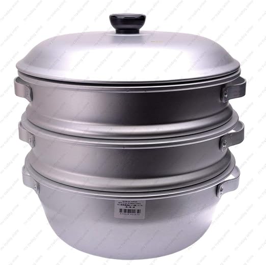 Amazon Com 10 Inch 3 Tier Aluminum Steamer By Wok Shop Kitchen