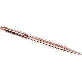 Graphique Rose Gold Floating Glitter Pen - 5.5" Refillable Black Ink Ballpoint Pen with Floating Glitter & Matching Gift Box, Makes a Beautiful and Unique Gift