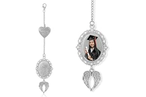 Graduation Tassel Photo Charm 2026, Custom Graduation Cap Pendants Antique Memorial Grad Tassel Badges 2026 Graduate Present 