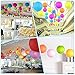 Vastar 10 Packs Colorful Round Paper Lanterns for Wedding Party Decorations (12 Inch), 20 Packs White LED Party Lights and Extra 60 LED light Batteries