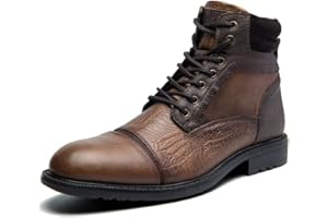 Arkbird Mens Chelsea Boots, Stylish and Comfort Leather Chukka Ankle Boots with Zipper