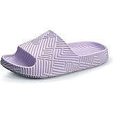 Weweya Slides for Women and Men - Bathroom Shower Shoes - Non Slip House Slippers - Lightweight Beach Sandals