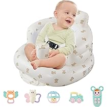 Baby Beach Essentials Inflatable Baby Floor Seat With Tray Sit