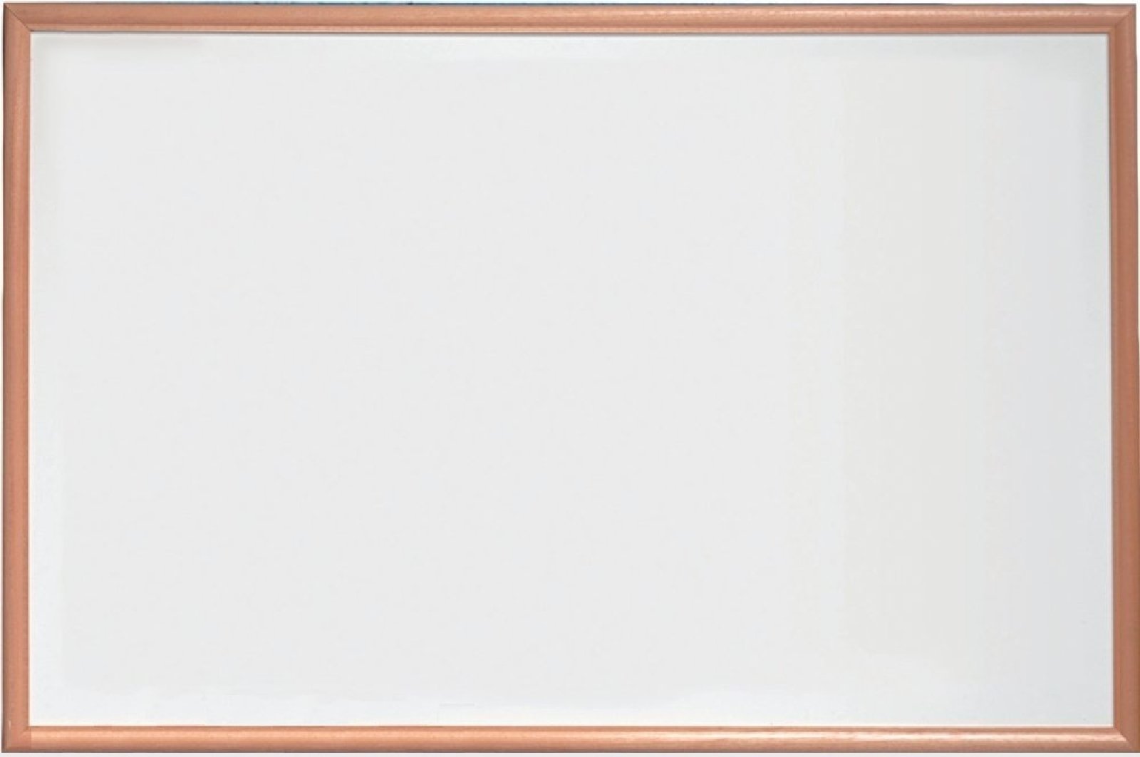 Nobo Basic Melamine Dry Wipe Whiteboard, Non-Magnetic, 900 x 600 mm, Pine Trim, White, 1905200