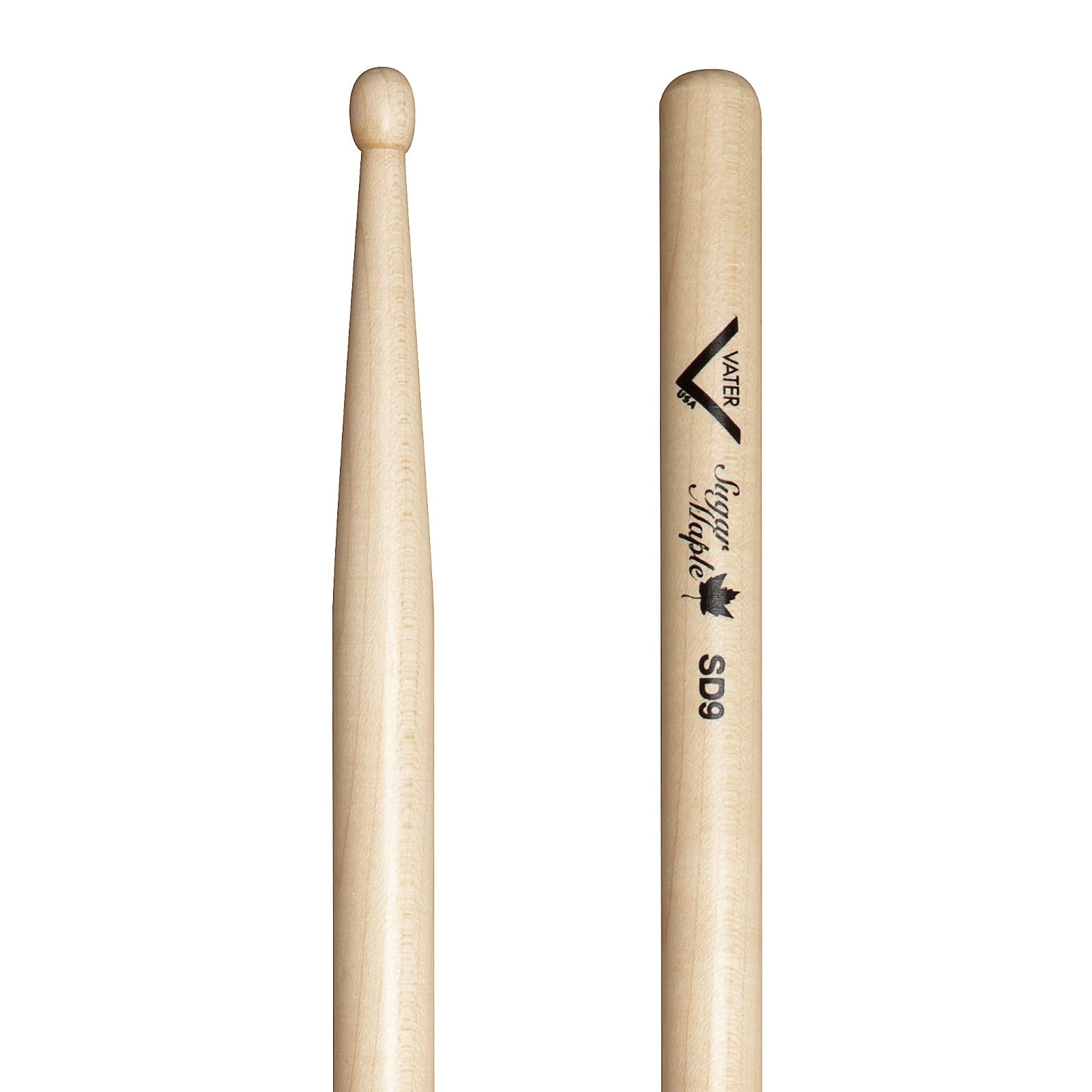 Vater - Sugar Maple SD9 (Wood Tip) Drumsticks - VSMSD9W