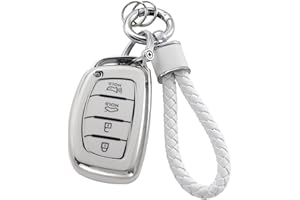 YO&YOYE for Hyundai Key Fob Cover with Keychain, Soft TPU Key Case Protection Shell Fit for lantra Ioniq Sonata Tucson Elantra GT