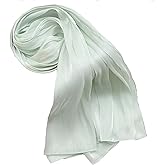 HURESON Women Premium Hijab Head Scarf Lightweight Shimmer Scarves Crepe Wedding Shawls and Wraps for Evening Dresses Shiny