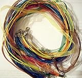 Leegoal 10pcs Mixcolor Voile Ribbon Necklace Cord 18