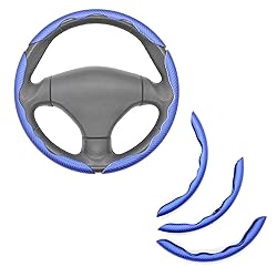 3 Pc Car Carbon Fiber Anti-Skid Steering Wheel