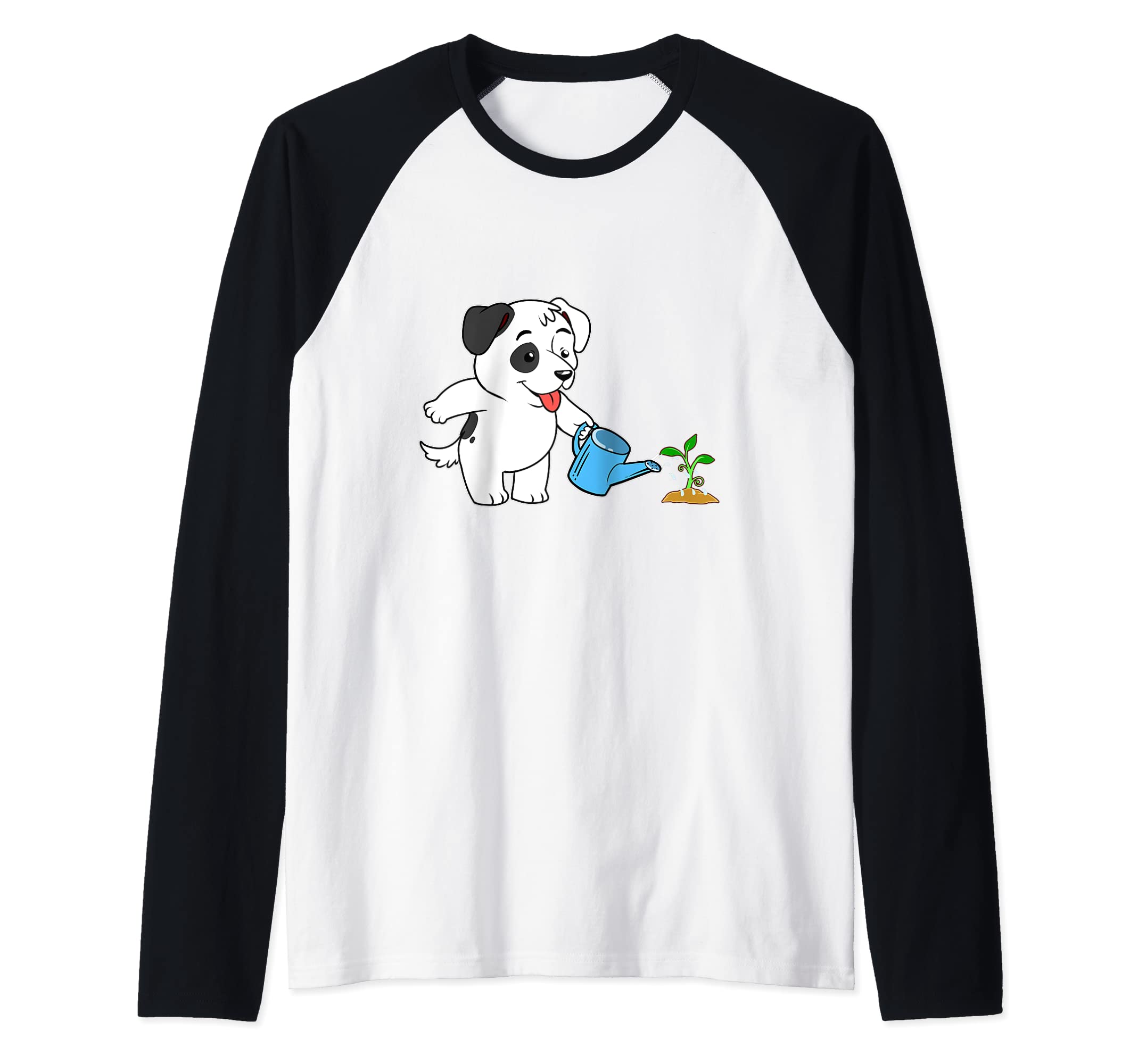 Funny Dog Gardening Garden Gardener Beagle Plant Terrier Raglan Baseball Tee