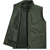 Mirroryou Mens Casual Light Vest Windproof Zip Up Sleeveless Jacket For Travel Hiking Running