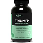 Legion Triumph Men's Sport Multivitamin Vitamin D3 Daily, 30 Servings | 21 vitamins and minerals for men to support health and workout performance. Daily multivitamin, vitamin d3.