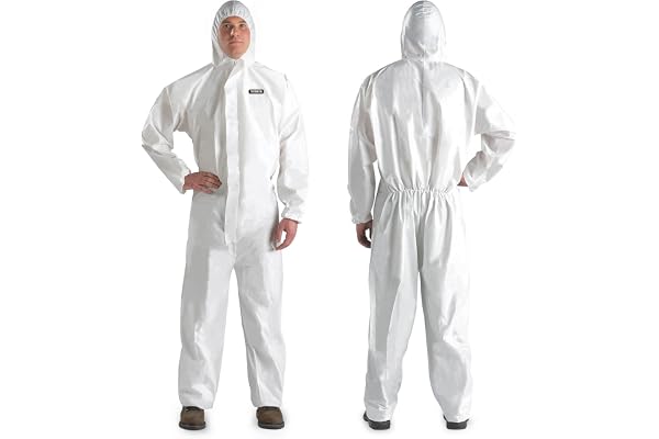 Hazmat Suit Disposable coveralls | Full Body Protective Suits in 7 Sizes with Multiple Specifications With Hood