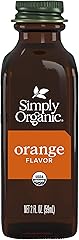 Simply Organic Orange Flavor, 2 Ounce Glass Jar, Tart Citrus Flavor for Desserts, Smoothies, Tea, and More