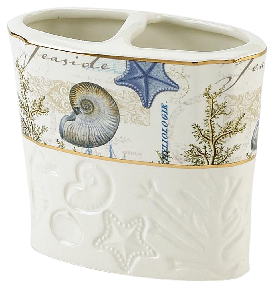 Avanti Linens - Toothbrush Holder, Countertop Accessories, Bathroom Home Decor (Antigua Collection)